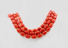 100% Natural Italian Coral Red Coral Genuine Italian Coral Untreated Coral Coral Gemstone Carved Coral Natural Coral Beads SKU: 6142828