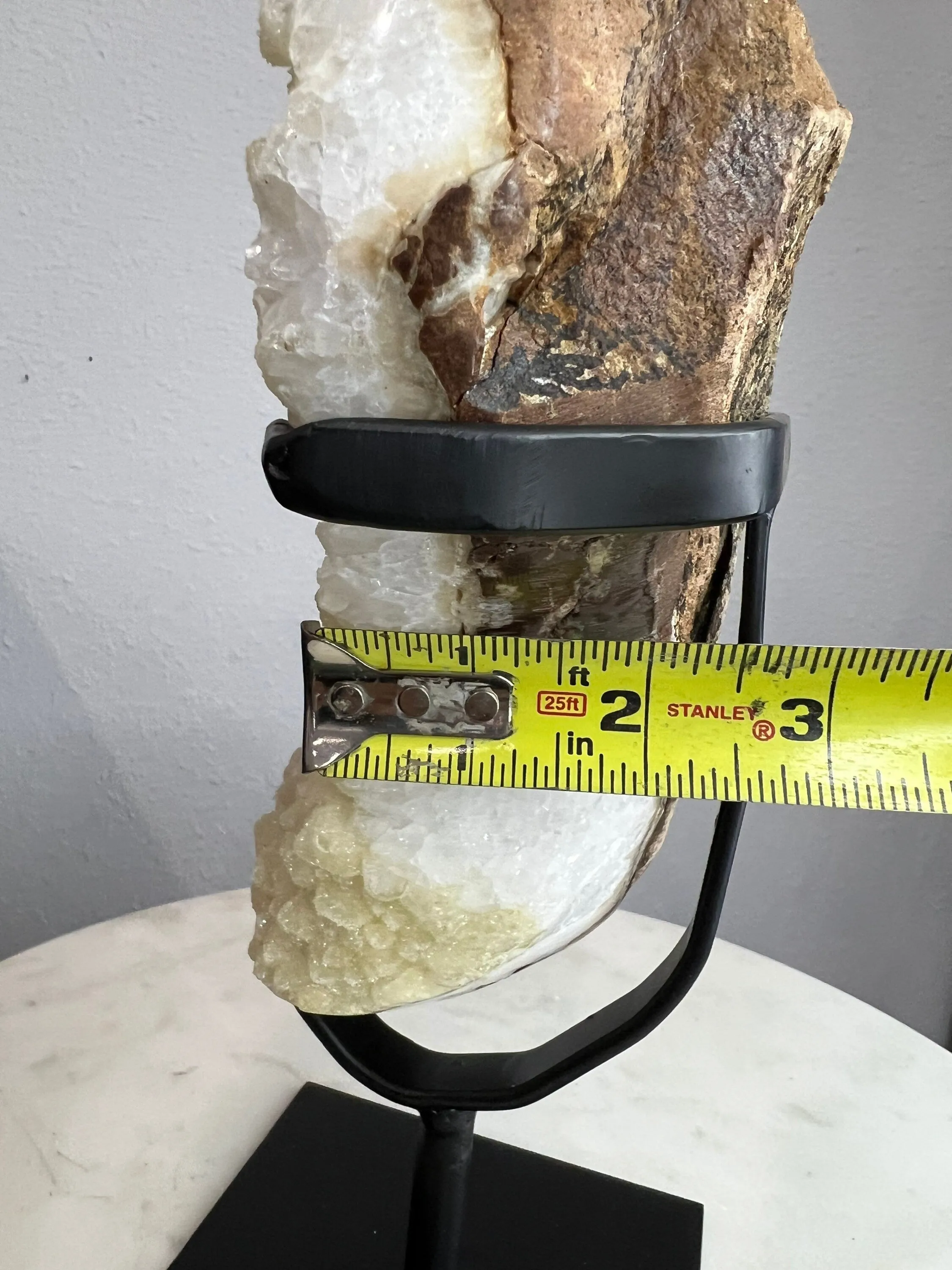 11lb  Sugar / druzy Quartz Crystal Extra large size very rare from Brazil with Stand