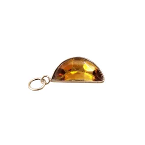 14k Gold Citrine Pendant
