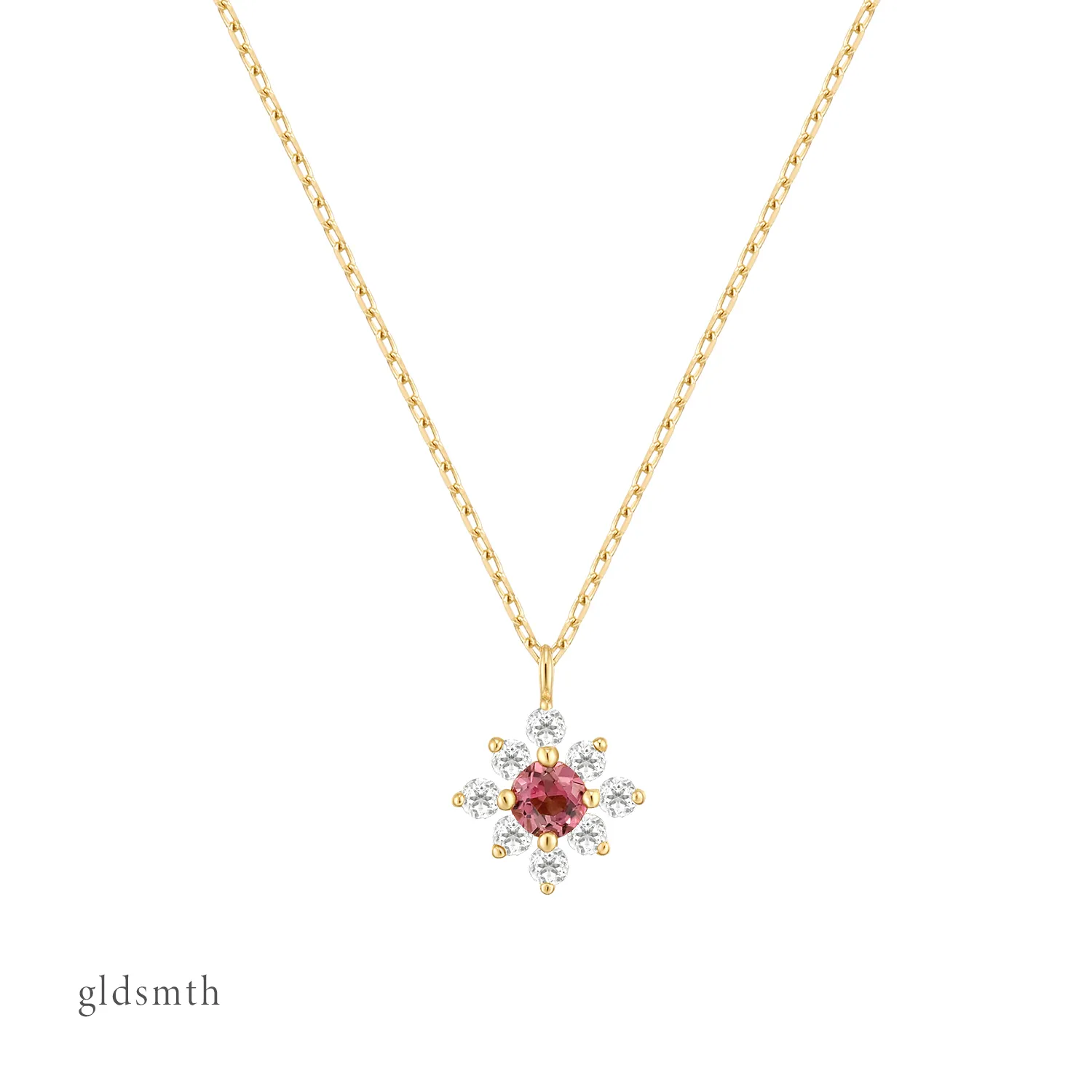 14k Gold Corinne Tourmaline Necklace