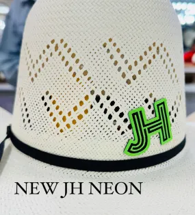 2024 Jobes Hats - patch/sticker - JH inverted Neon/Black