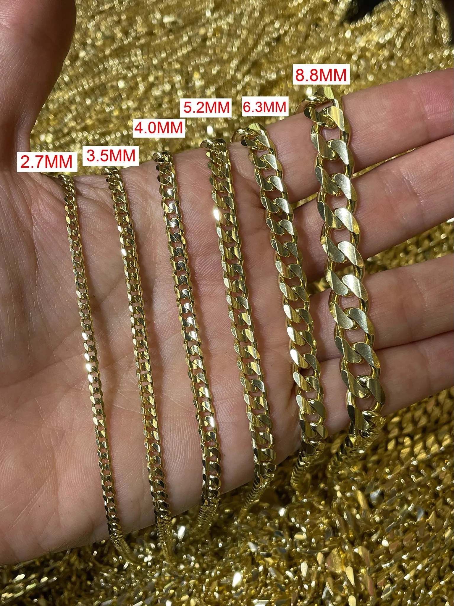 4.0MM Concave Curb Chain
