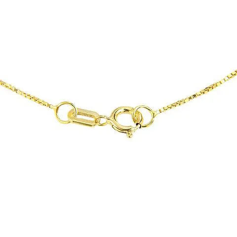 6.5 Carat 14K Solid Yellow Gold Allegra White Topaz Necklace