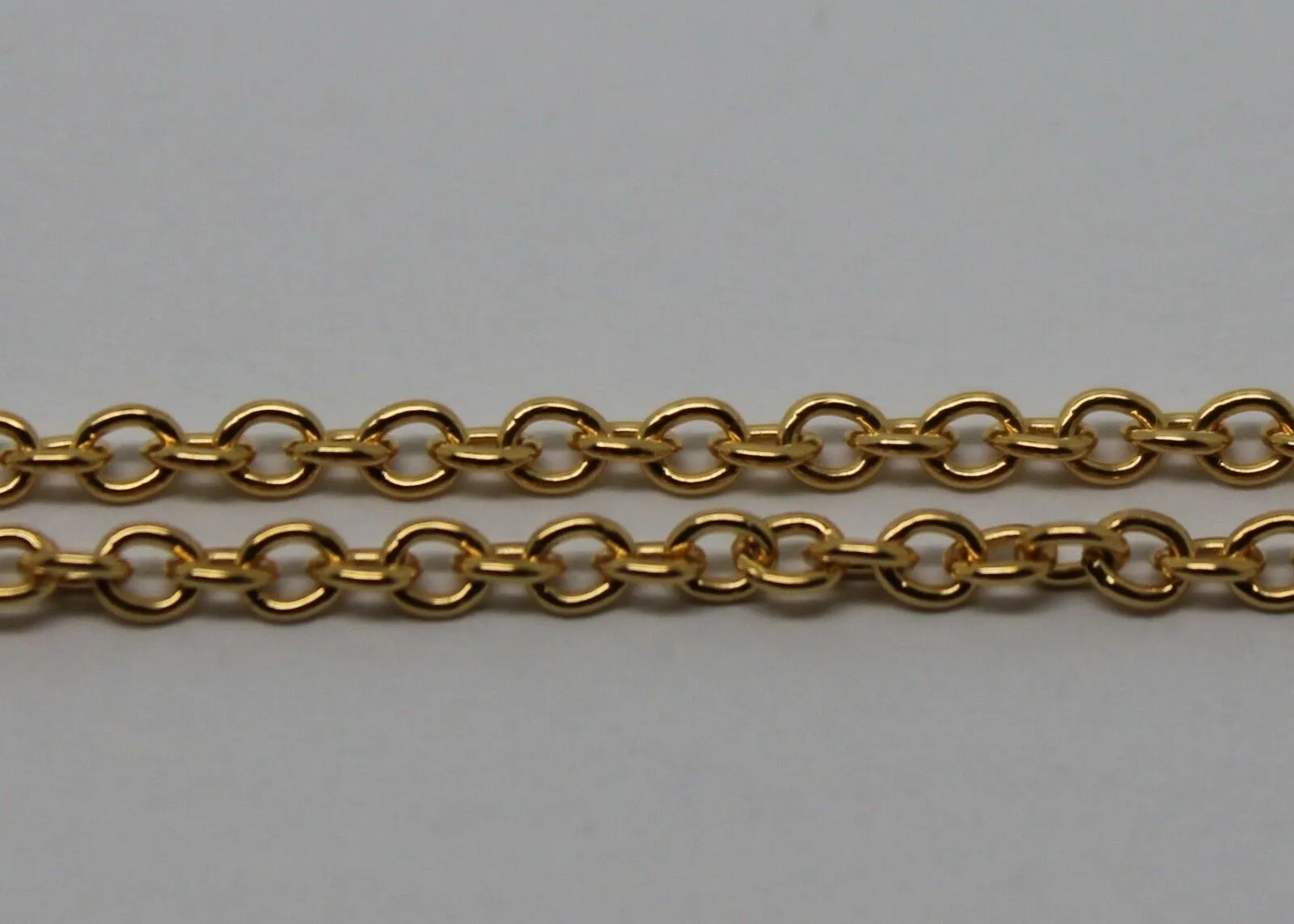 9ct Yellow Gold Belcher Cable Chain Necklace 46cm 3.53grams