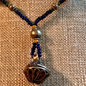 Antique Enameled Pendant Necklace