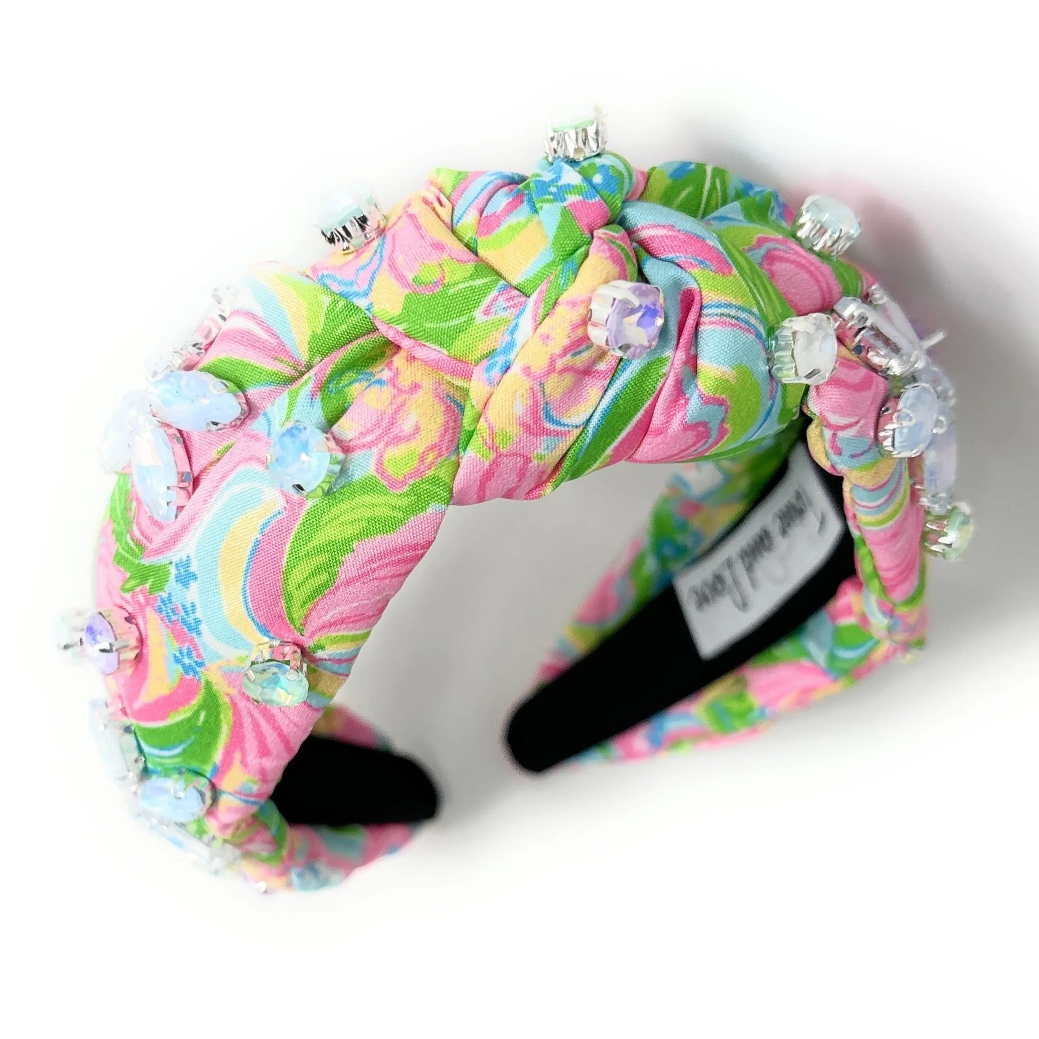 Aubree Top Knot Jeweled Headband