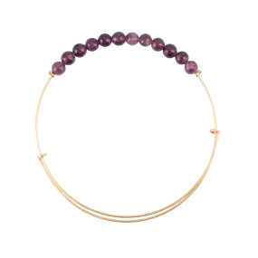 Aventurine Purple Stone Bangle