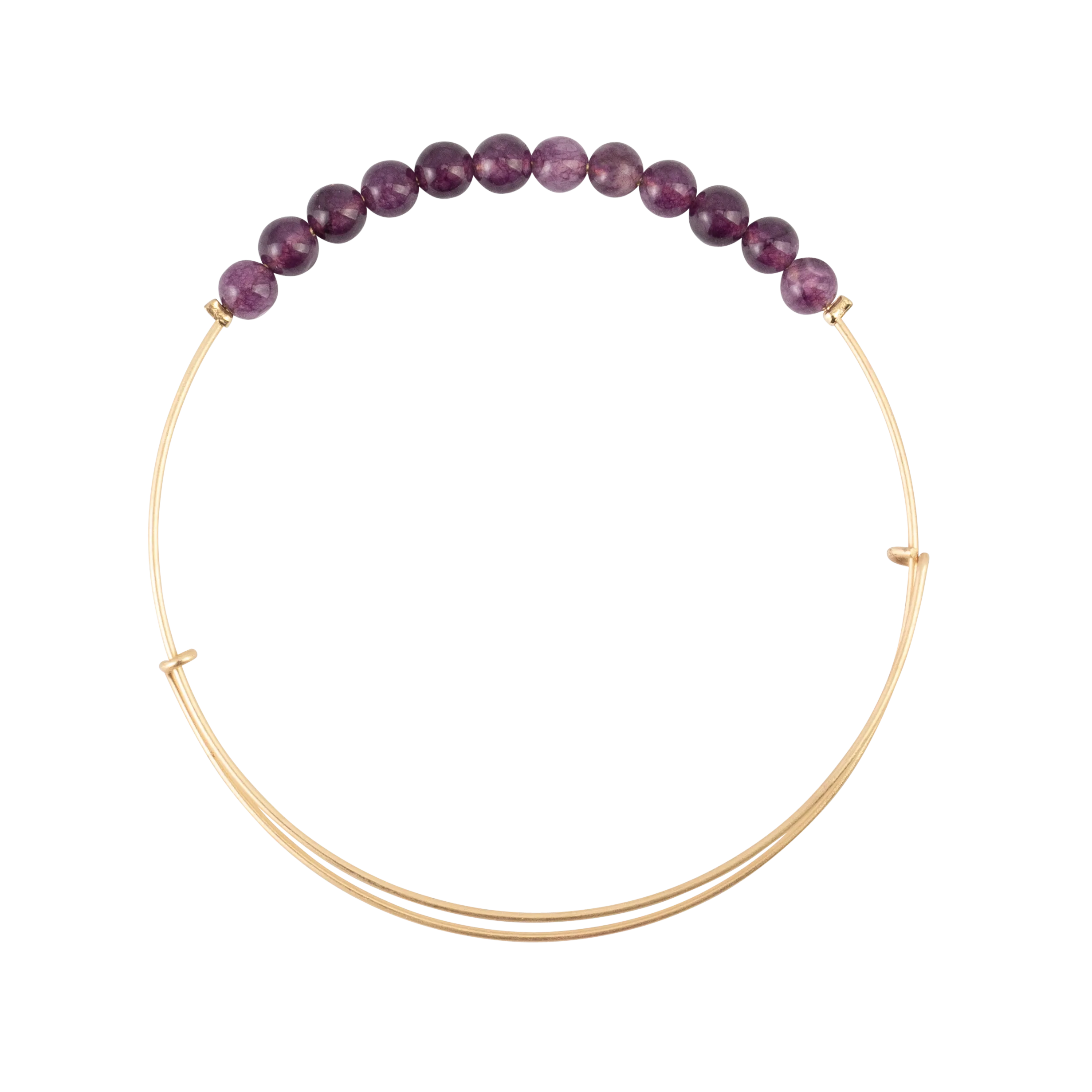 Aventurine Purple Stone Bangle