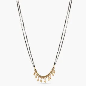Azba Peacock Antique Black Beads Necklace