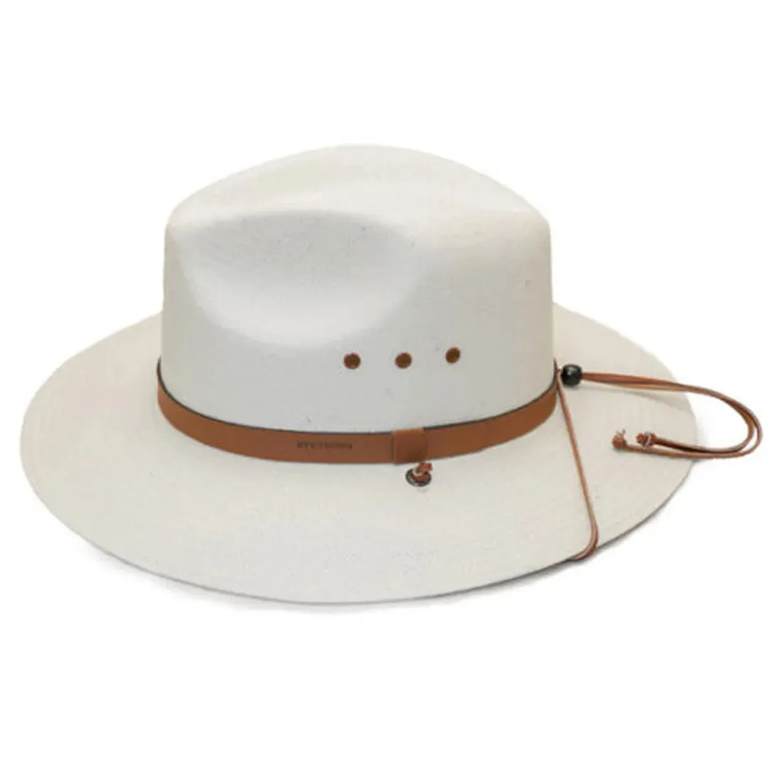 B "Stetson Los Alamos" Straw Outback Hat, Color Natural