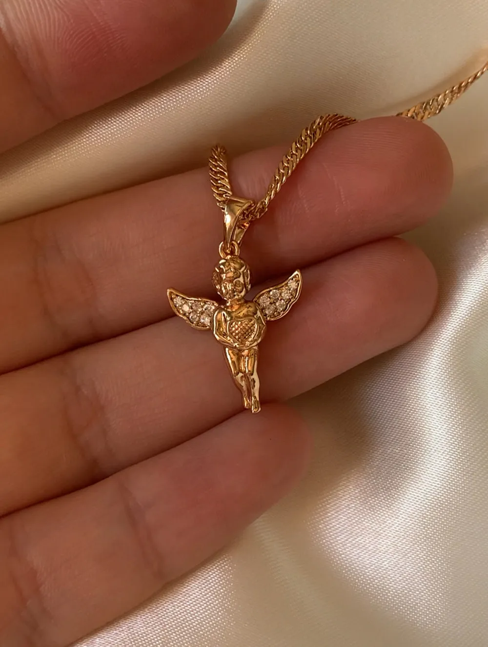 Baby Angel Pendant Necklace (P)