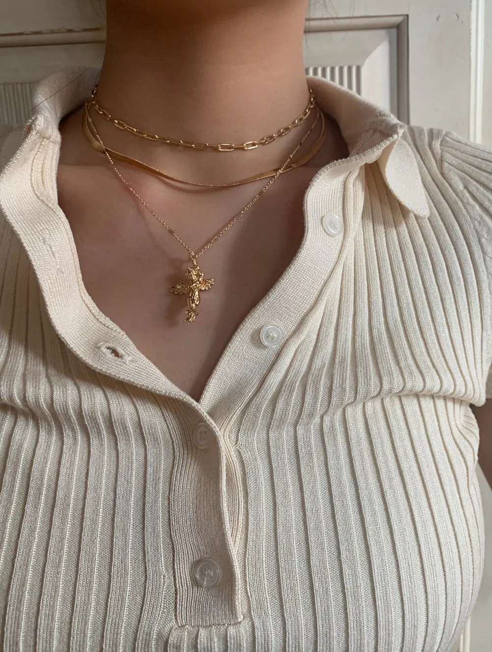 Baby Angel Pendant Necklace (P)