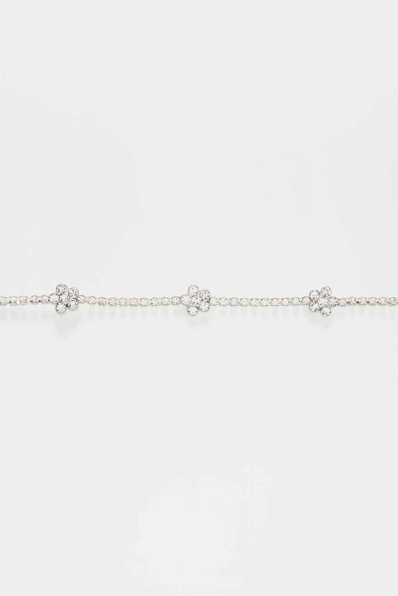Baby Bloom Floral Choker - Silver