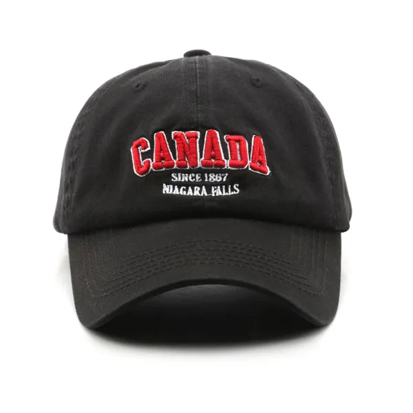 Black Canadian Style Baseball Cap 黑色加式棒球帽 KCHT2316