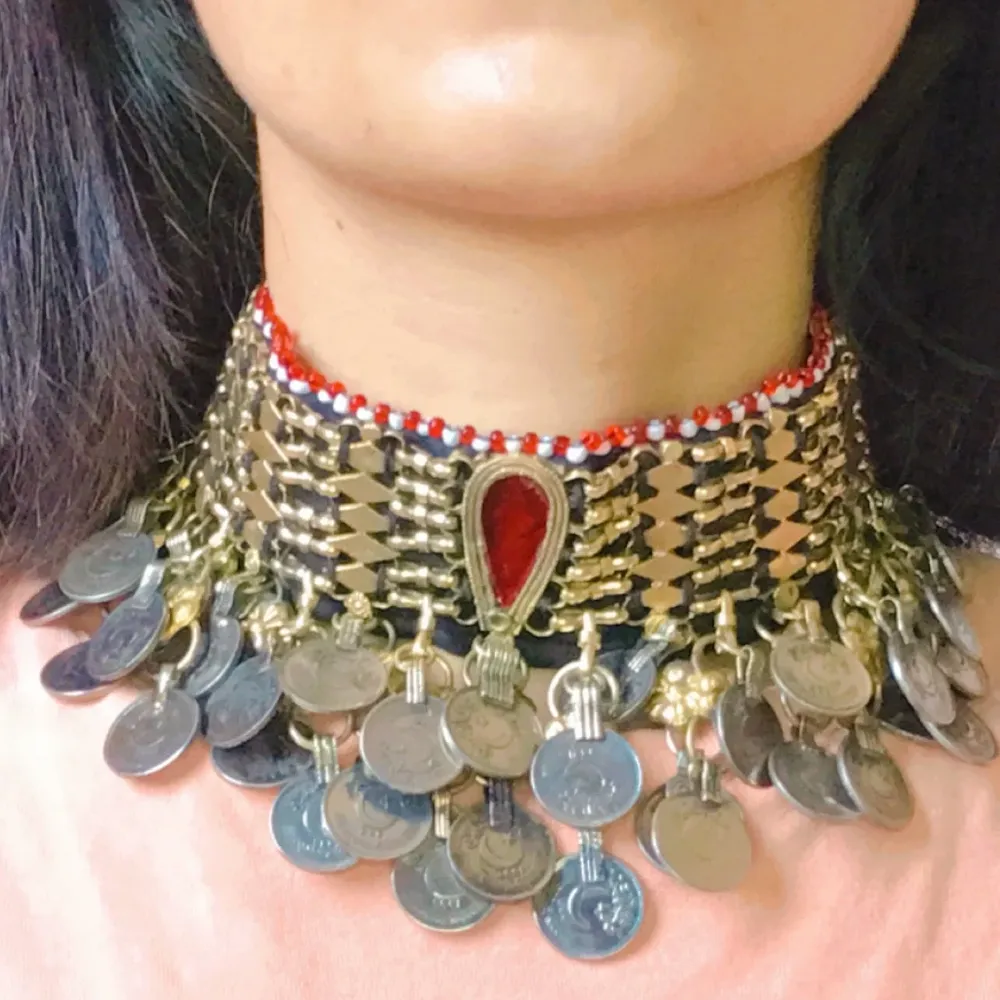 Bohemian Vintage Coins Choker Necklace