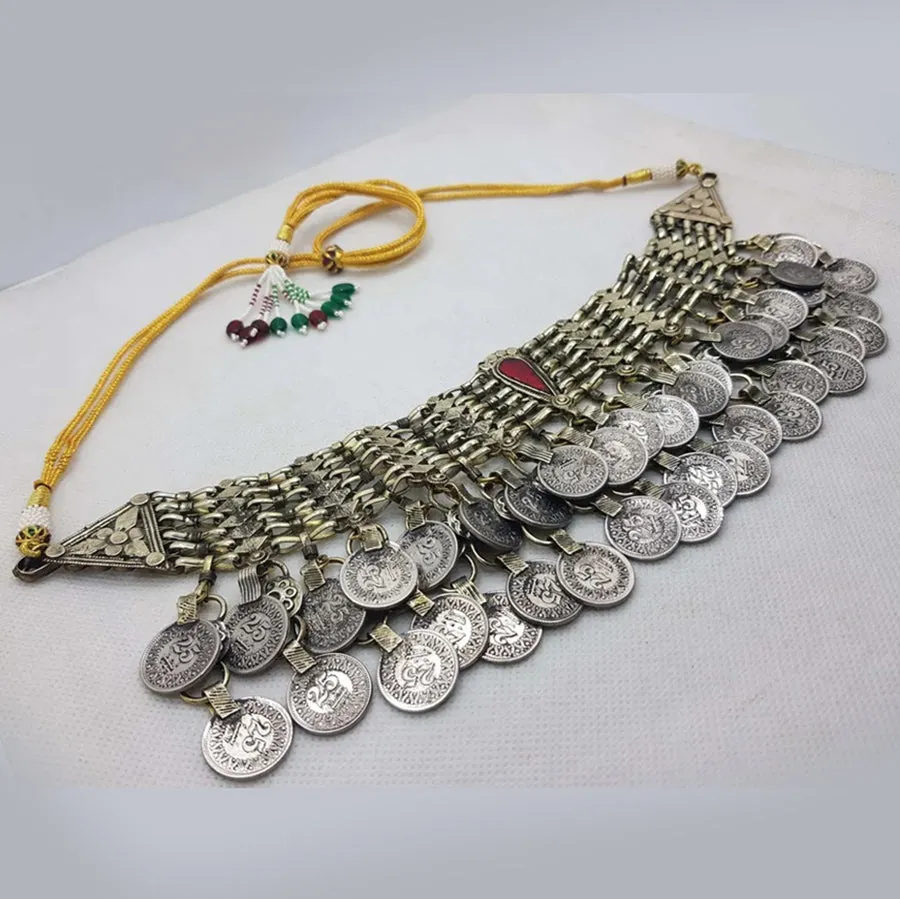 Bohemian Vintage Coins Choker Necklace