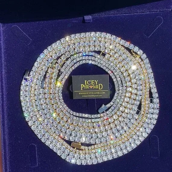 Brothers Over Money Iced Out Letter Diamond Pendant Necklace