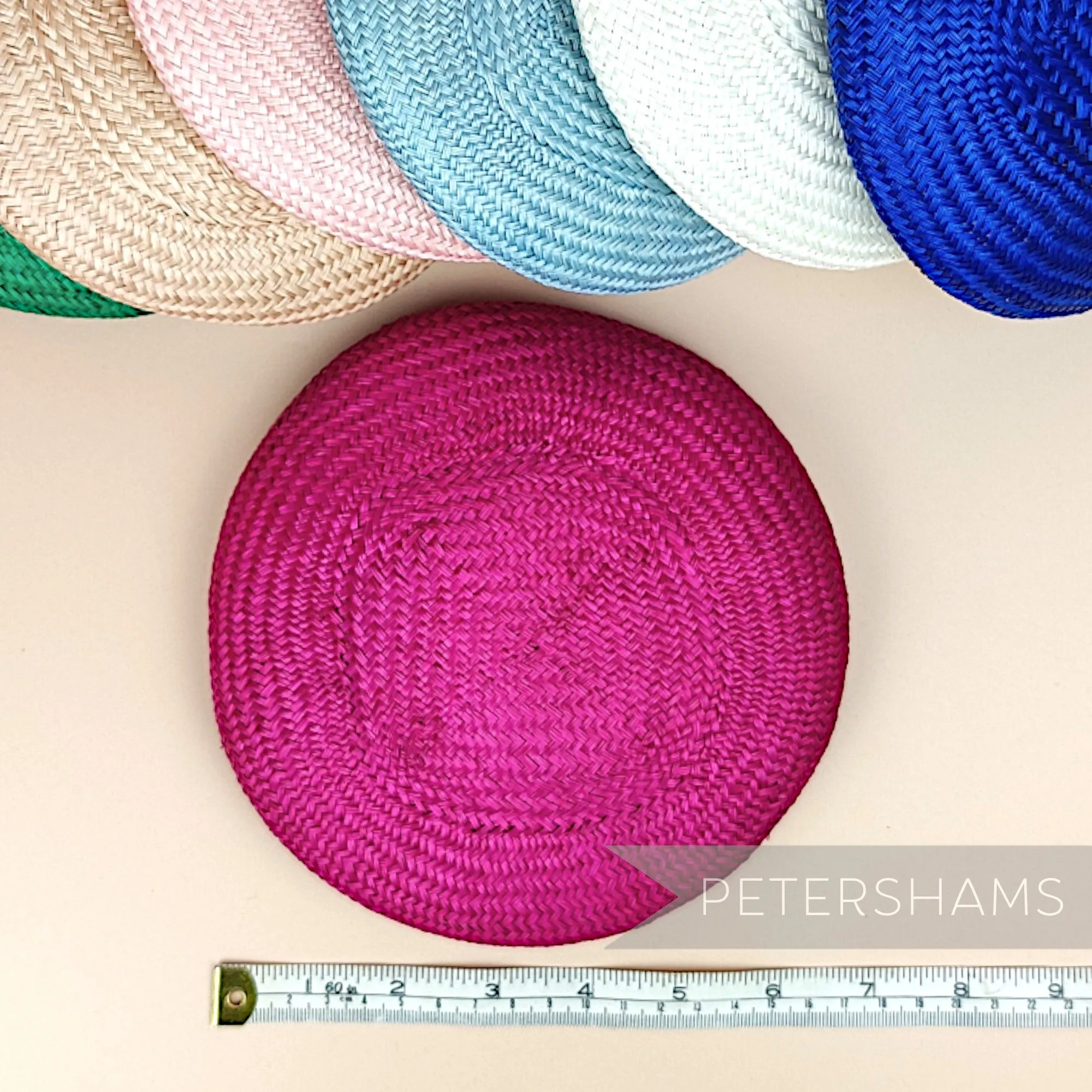 Buntal 17cm Button Fascinator Hat Base