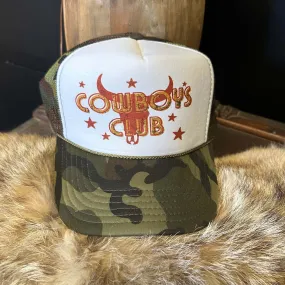 Camo Cowboys Club Trucker Hat