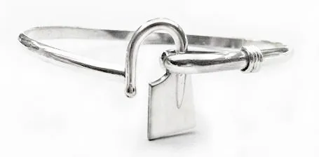 Caribbean-Style Bangle with Small Rowing Blade Bracelet by Rubini Jewelers