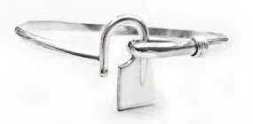 Caribbean-Style Bangle with Small Rowing Blade Bracelet by Rubini Jewelers