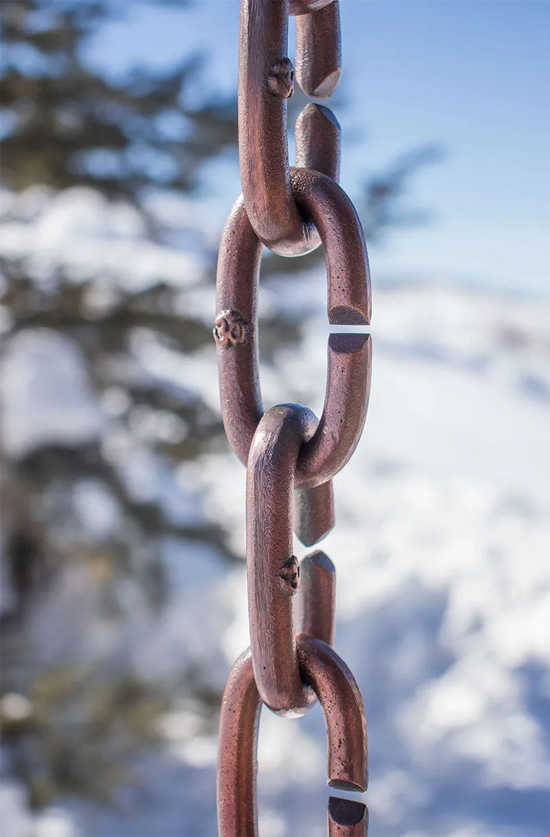 Cast Oval Links Rain Chain