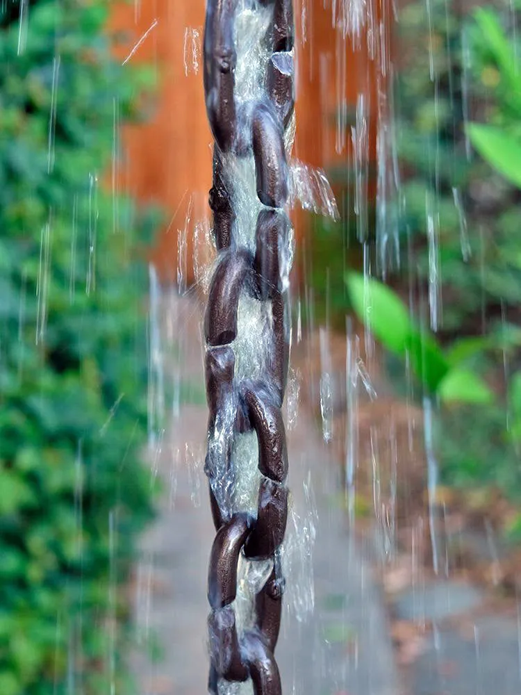 Cast Oval Links Rain Chain