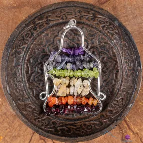 CHAKRA Crystal Pendant - Yoga Meditation - Wire Wrapped Jewelry, Handmade Jewelry, Healing Crystals and Stones, E1992