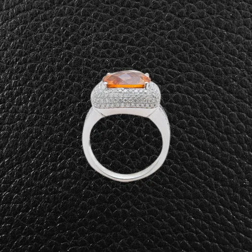 Citrine & Diamond Ring