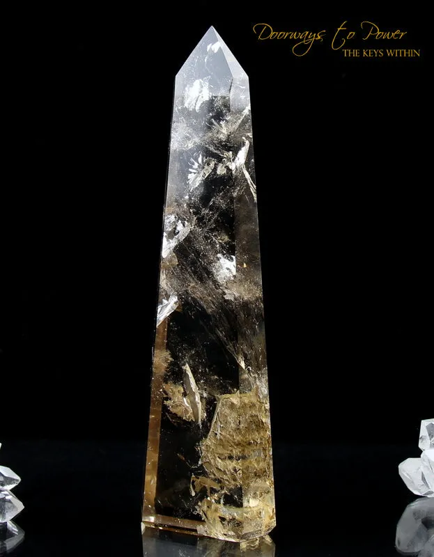 Citrine Double Manifest Spirit Isis Quartz Crystal Point