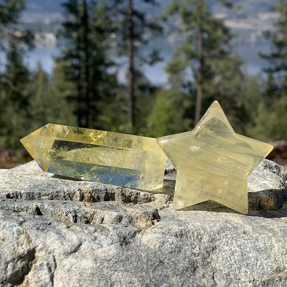Citrine Star   Point Abundance Set