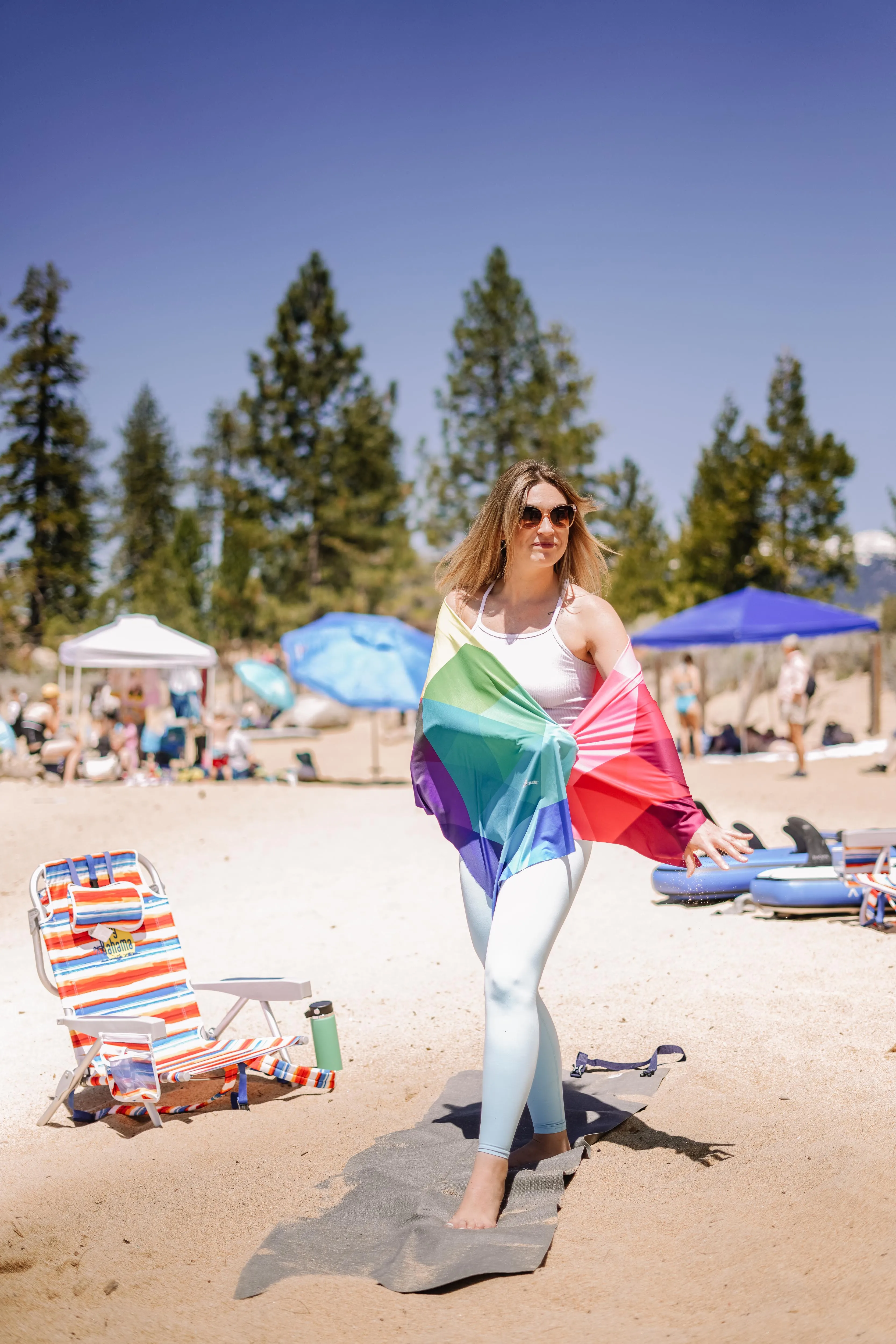 Cooling Sun Scarf: Rainbow Prism