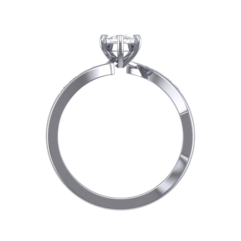 Cubic Zirconia Engagement Ring- Customer Designed Style 4097