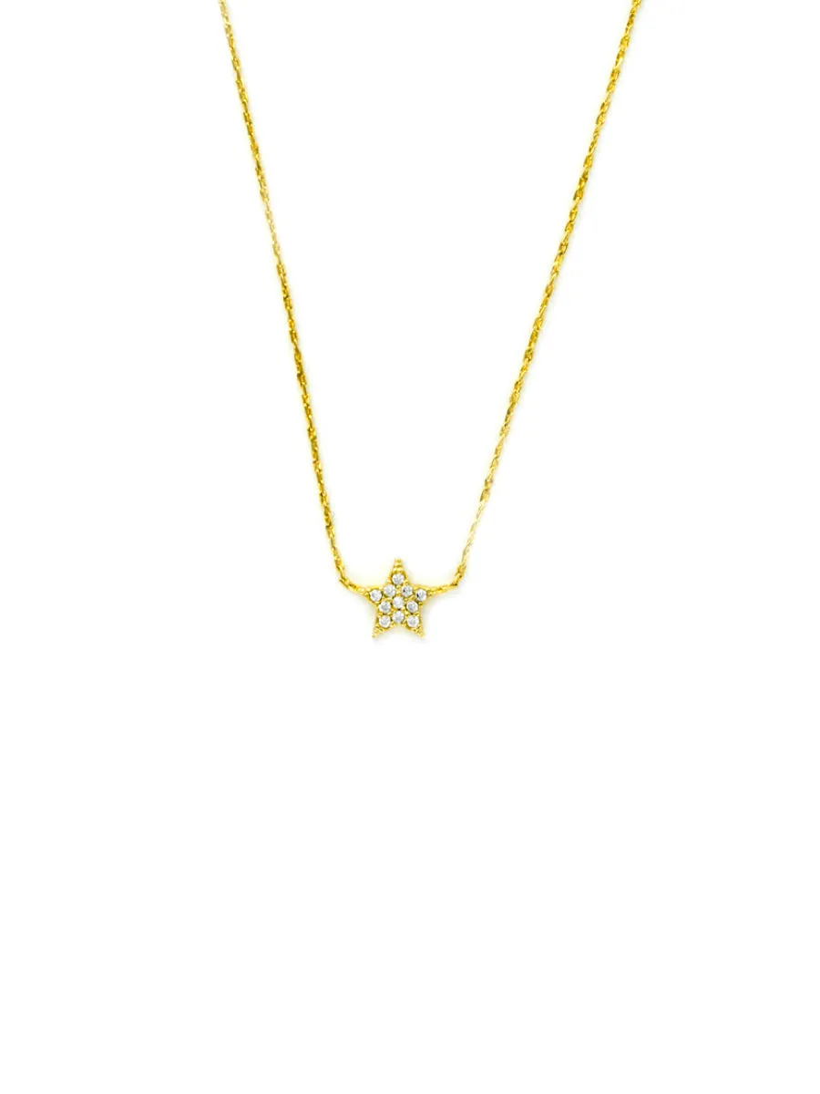 CZ Star Choker Necklace