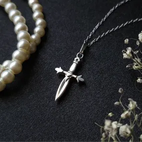 Dagger Necklace - Sterling Silver