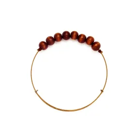 Dark Wood Wire Bangle