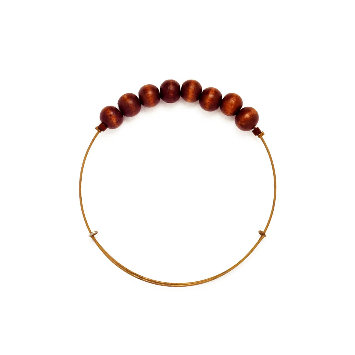 Dark Wood Wire Bangle