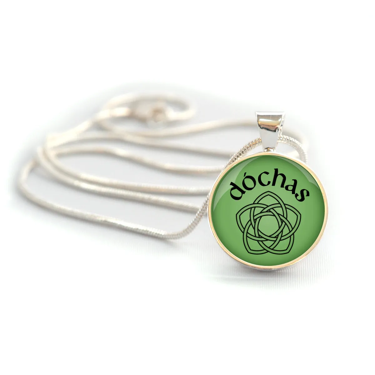 Dóchas – Irish "Hope" Celtic Rose Silver-Plated Necklace & Bracelet