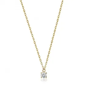 Diamond Jewellery 9ct Gold Necklace with 0.10CT ND133