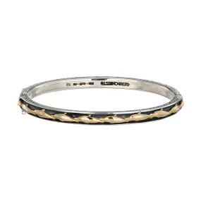 Dolphin Hinged Bangle Bracelet