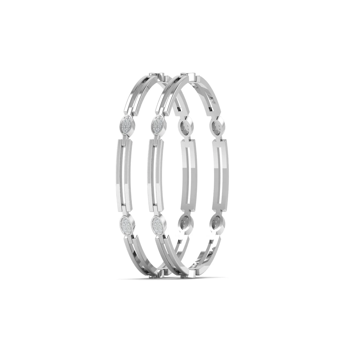 Fashionable Silver Bangle