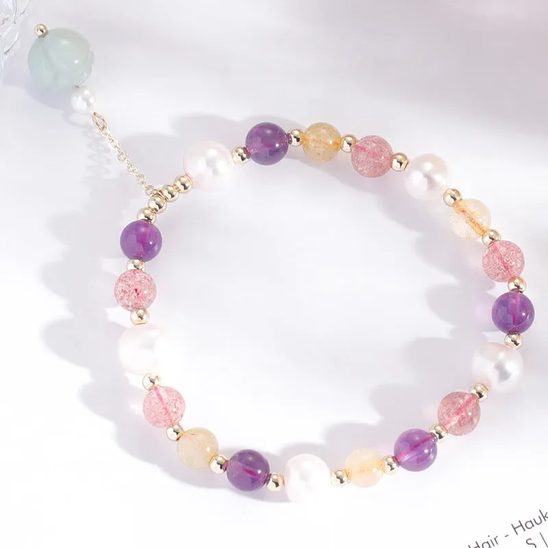 Fortune's Favor Sterling Silver Bracelet with Colorful Crystal and Tourmaline