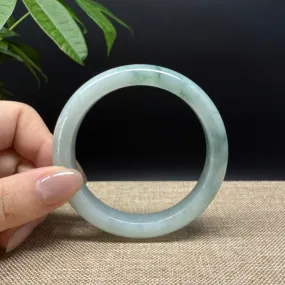 Genuine Burmese Blue Green Jade Jadeite Bangle Bracelet ( 59.3mm )