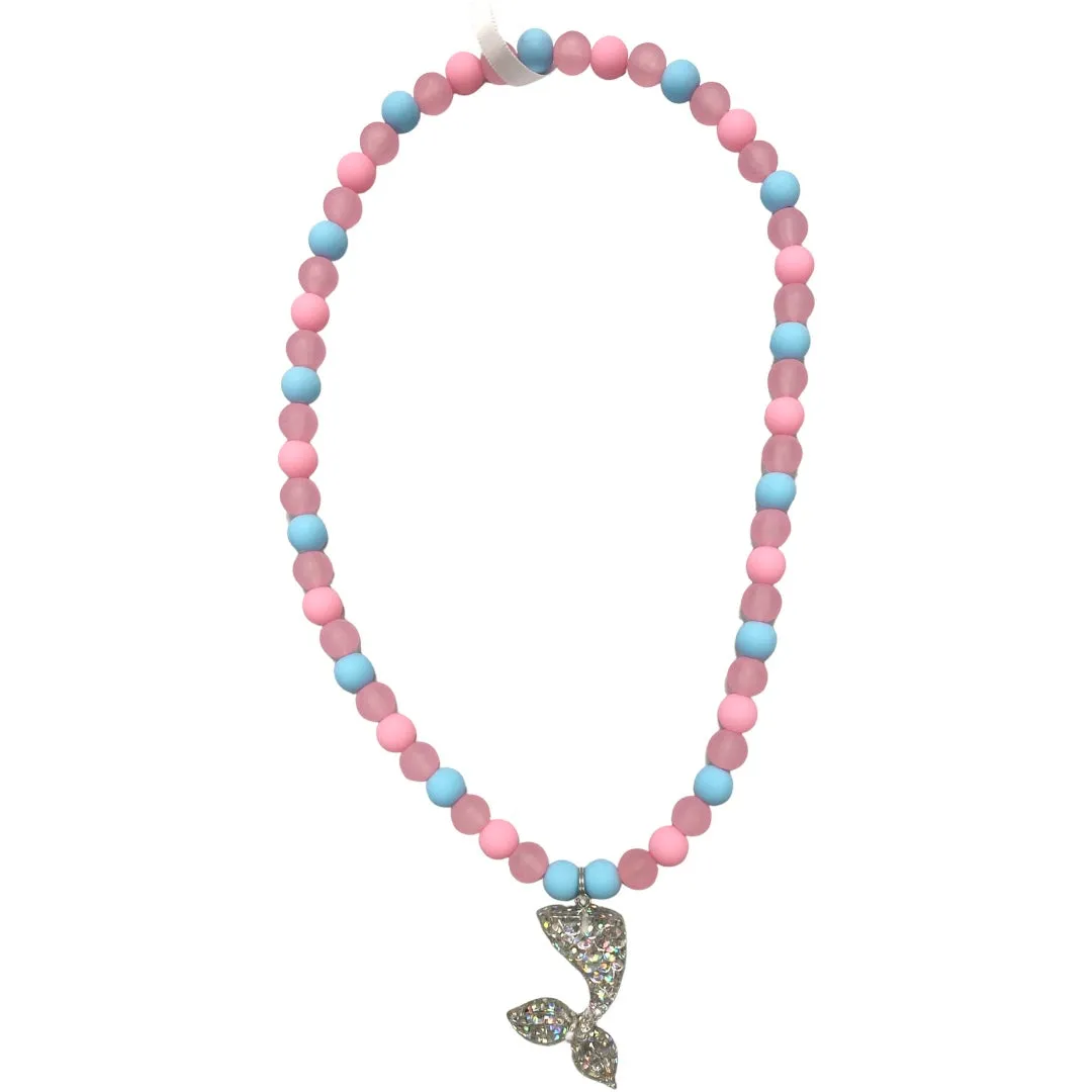 Girls Beaded Necklace - Fairy Tale - Cotton Candy