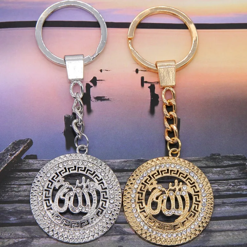Glamour fashion Key Holder High Quality  Key Chains  Allah Keychain Muslim Jewelry Handmade  Pendant