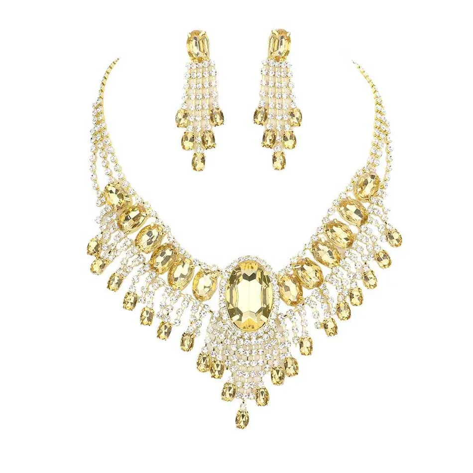 Glass Stone Ephemeral Wings Necklace by Madeline Love