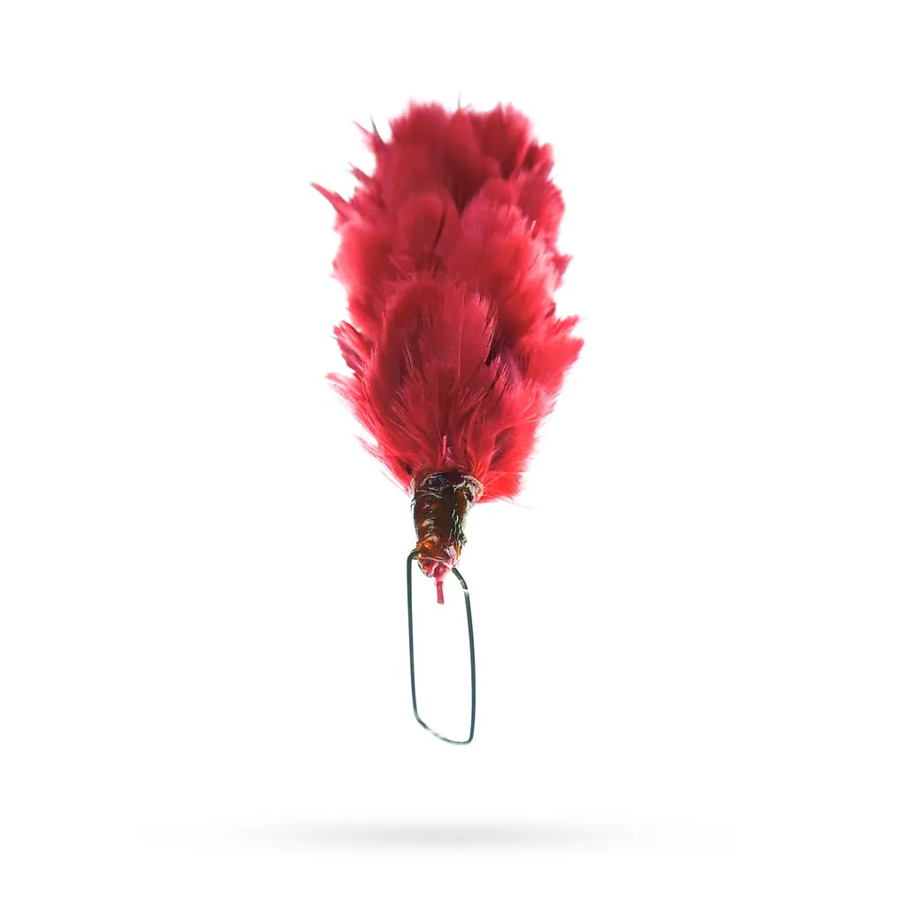 Glengarry Hat Feather Hackle Red