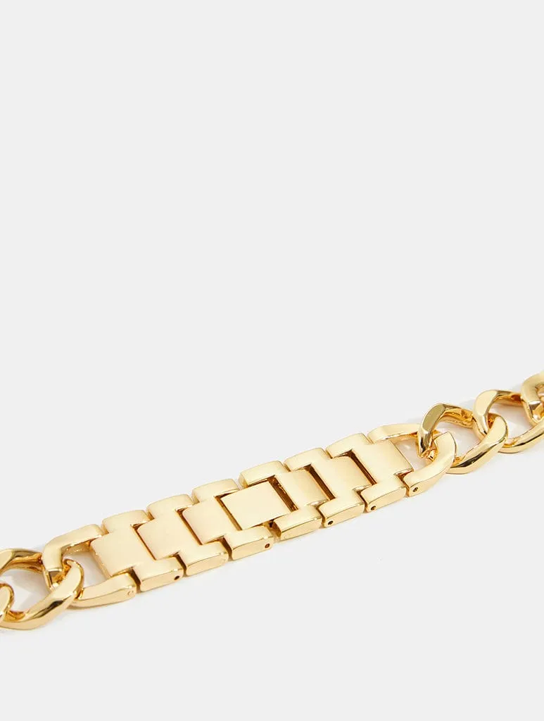 Gold Chain Link Apple Watch Strap