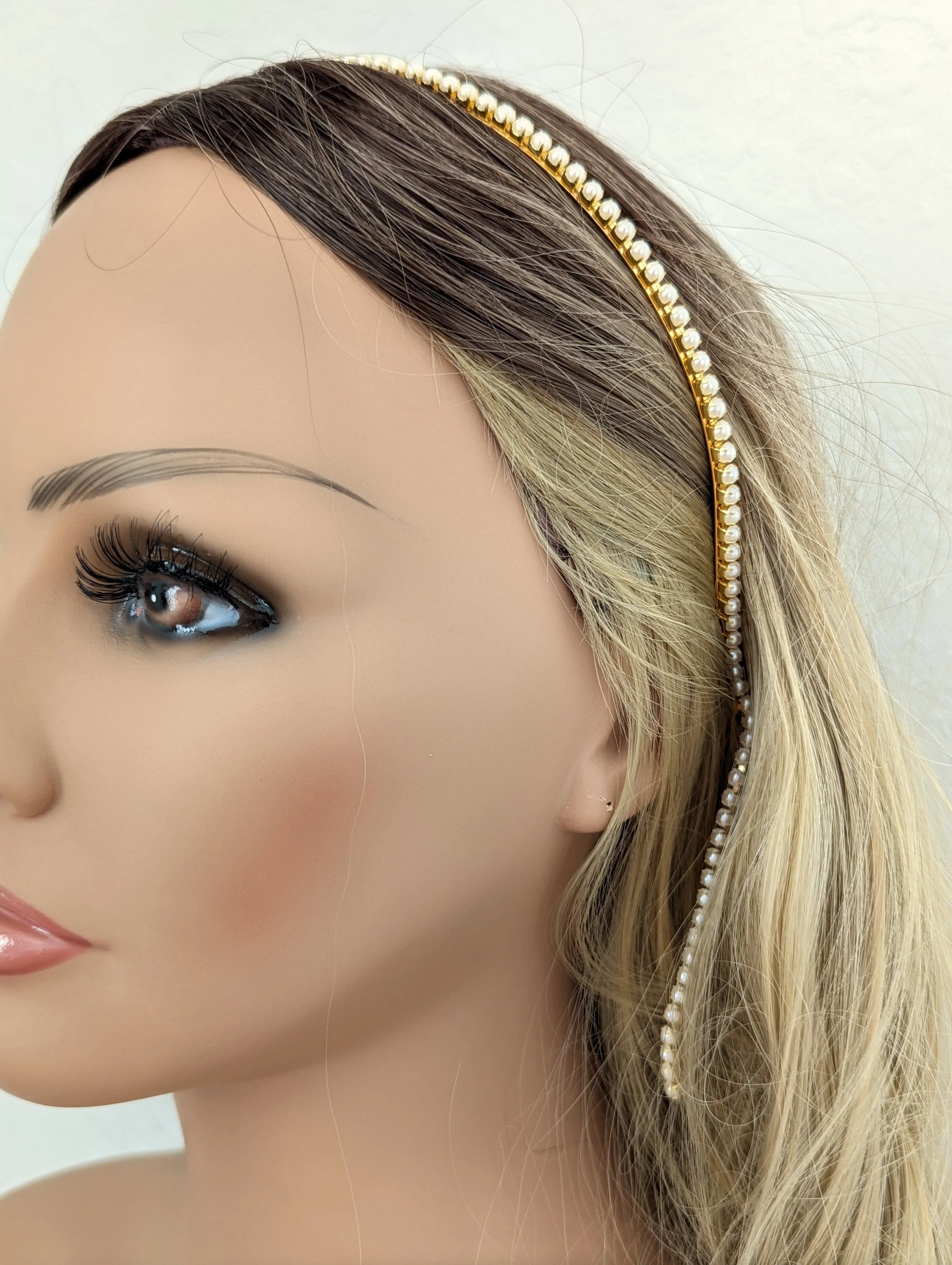 Gold Pearl Headband | 22496