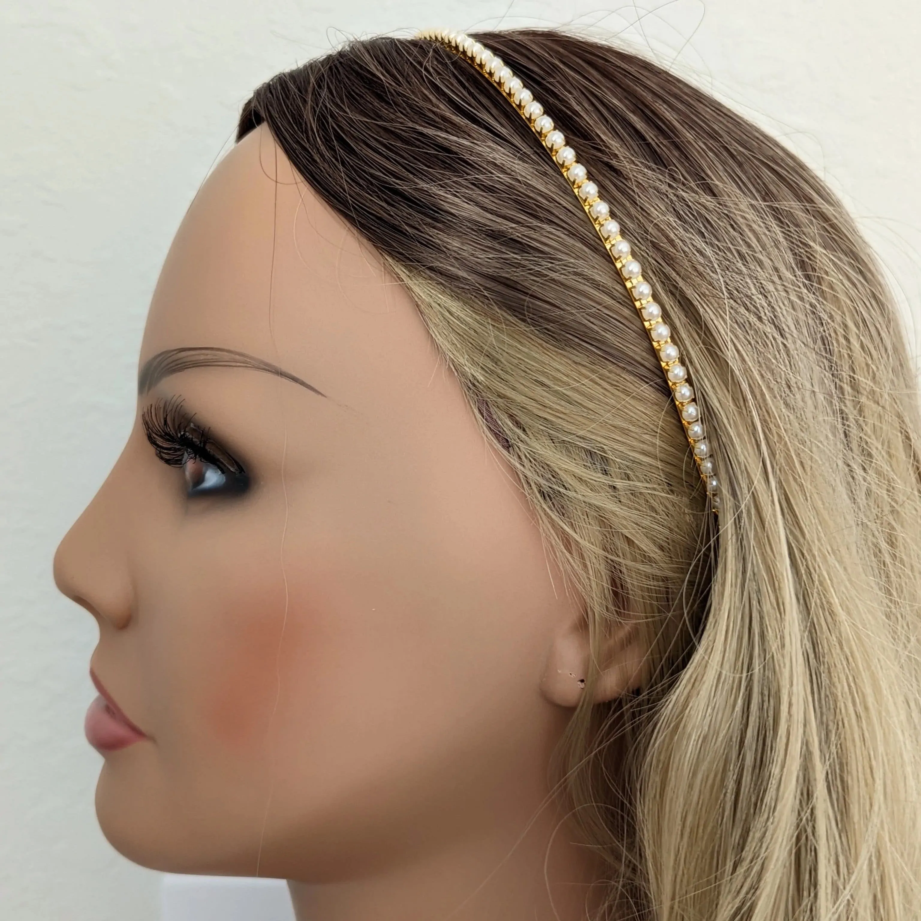 Gold Pearl Headband | 22496